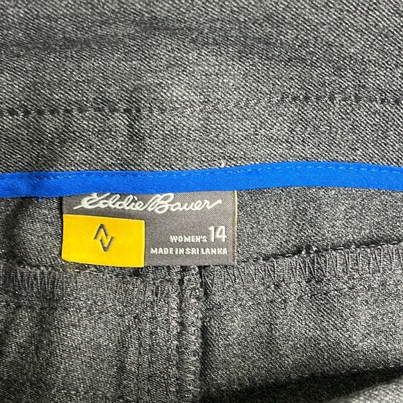 Eddie Bauer Travel Pants Straight Leg Mid Rise Curvy Trousers size 14 - Picture 3 of 17